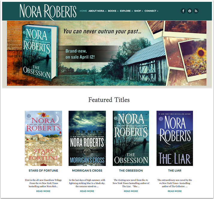 author websites examples